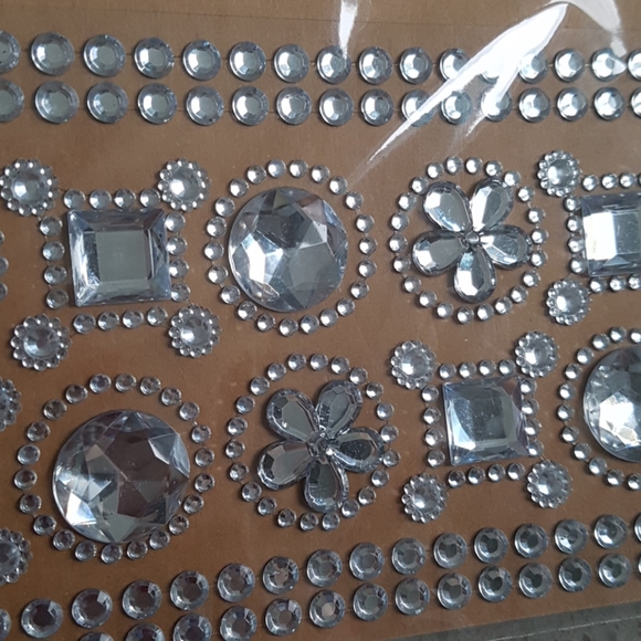Silver Rhinestone Stickers Strass - Picture 3 of 6